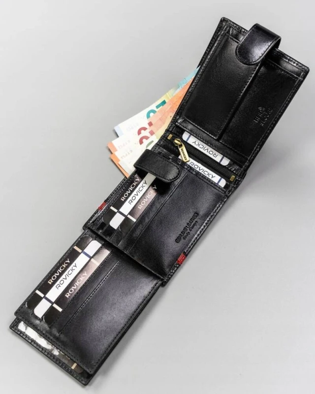 portfel skórzany męski Rovicky 22320L-RVTP z ochroną RFID i miejscem na karty (5).webp