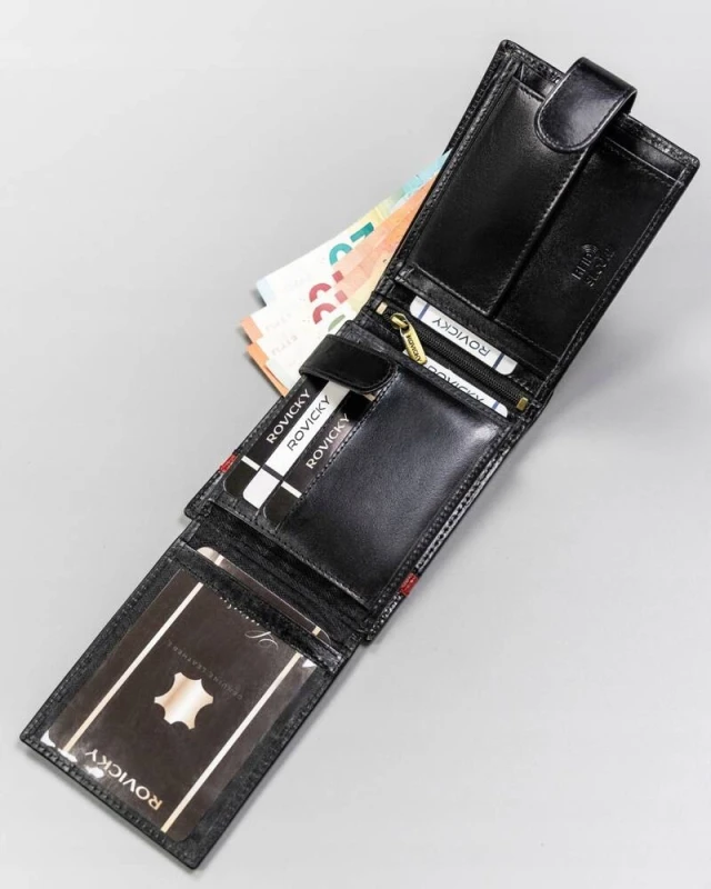 portfel skórzany męski Rovicky 22320L-RVTP z ochroną RFID i miejscem na karty (6).webp