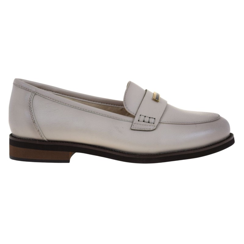 Mokasyny damskie skórzane beżowe CAMBELL 26-19381BG loafersy z ozdobą (1).jpg