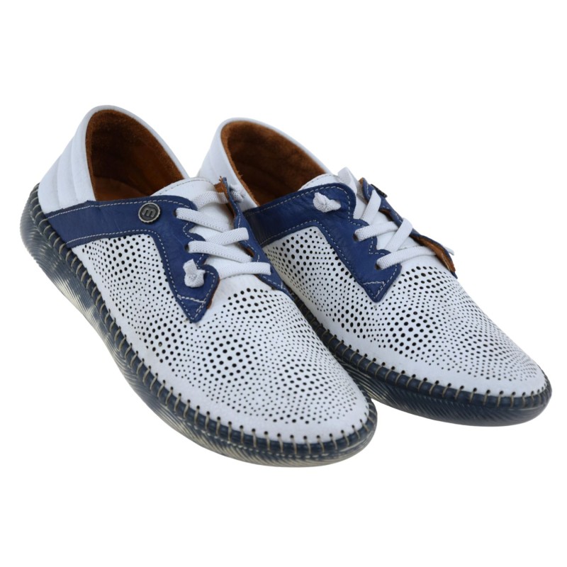 Półbuty damskie MANITU 840074-05 białe skóra naturalna perforowana (2).jpg