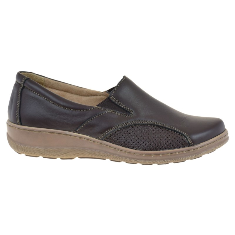 mokasyny damskie HELIOS 453 brąz czekoladowy wygodne eleganckie loafersy okrągły nosek (1).jpg