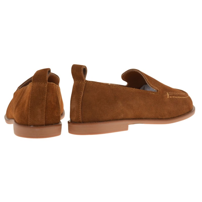 brązowe mokasyny damskie skórzane T.SOKOLSKI W26-123 loafersy z naturalnej skóry welurowej (3).jpg