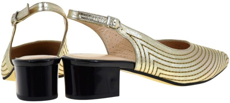 Złote czółenka slingback RAVINI 335.738 ze skóry naturalnej z odkrytą piętą (3).jpg