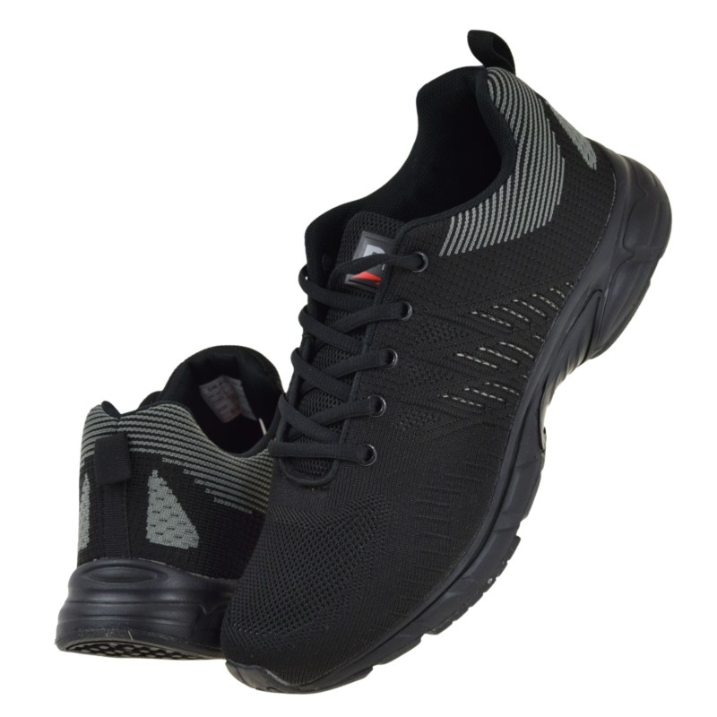 Buty sportowe męskie DK SA3005 czarne oddychające sneakersy lekkie sznurowane (5).jpg