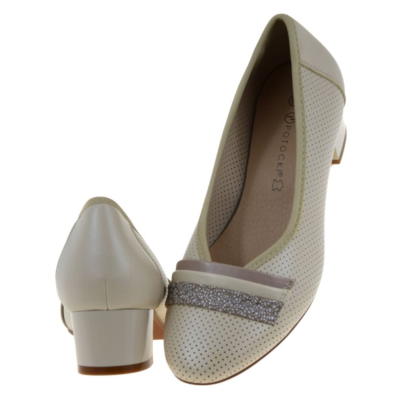 beżowe ażurowe czółenka damskie na słupku POTOCKI 26-12792BG (5).jpg