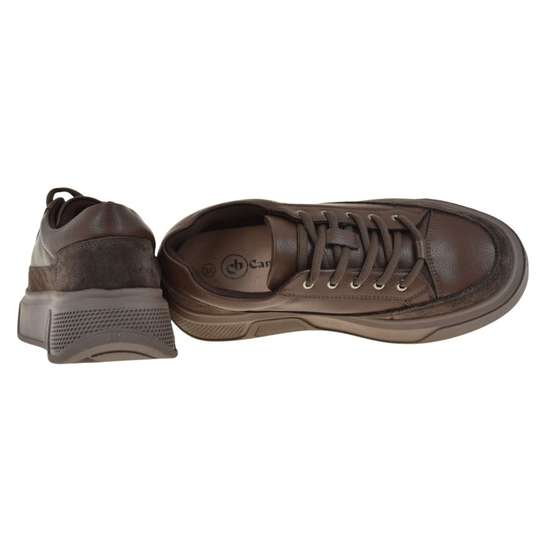 Brązowe półbuty damskie skórzane na platformie CAMBELL 26-19343BR (4).jpg