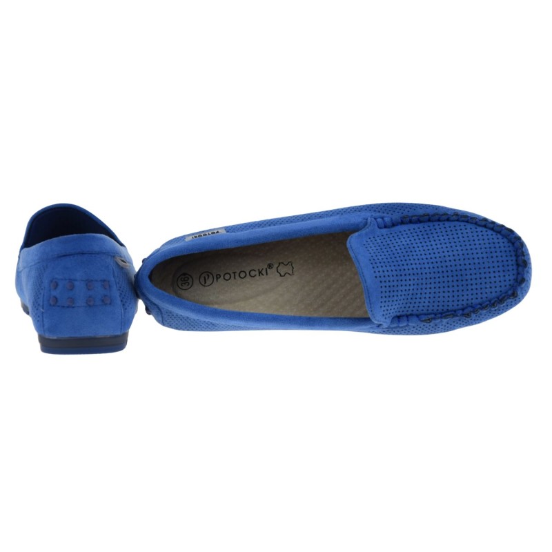 mokasyny damskie Potocki niebieskie wygodne lekkie zamszowe buty wsuwane (4).jpg