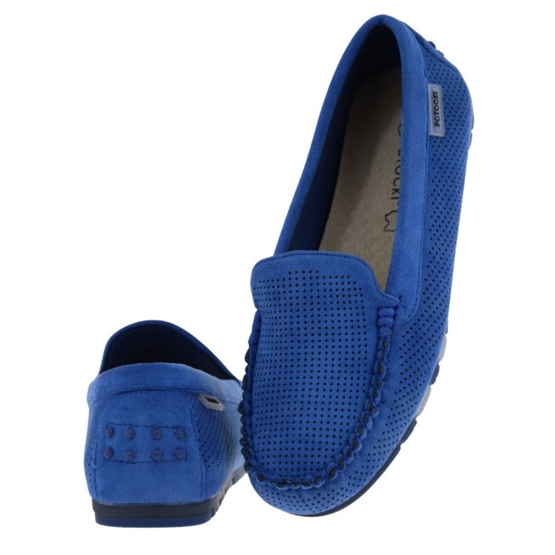 mokasyny damskie Potocki niebieskie wygodne lekkie zamszowe buty wsuwane (5).jpg