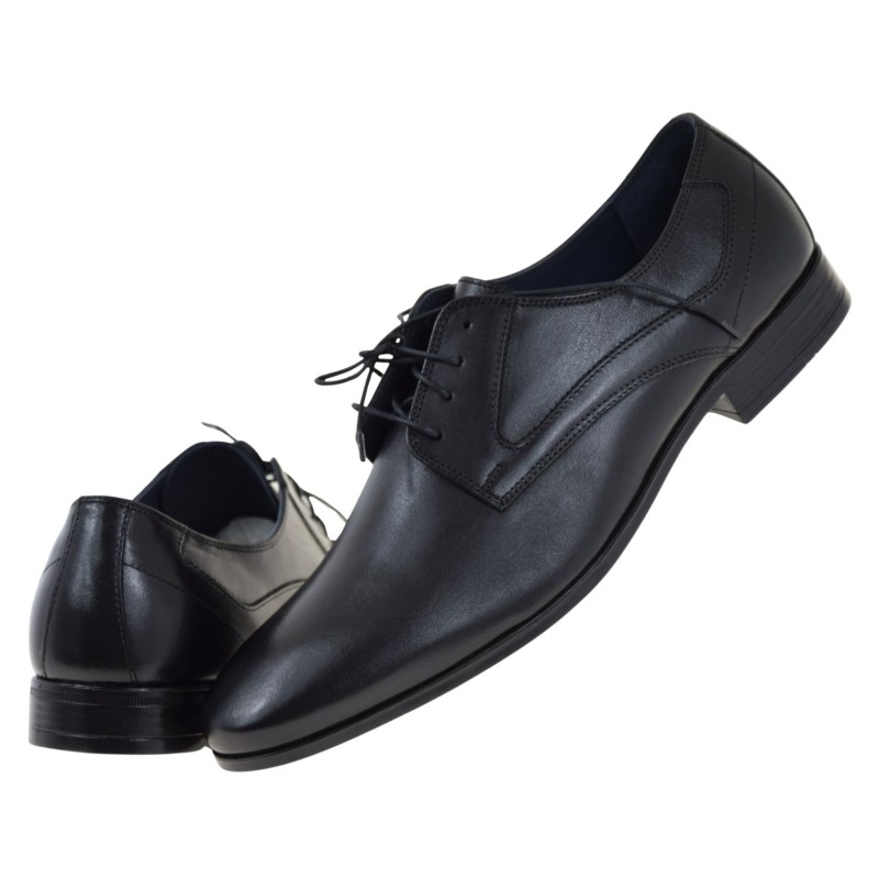 Eleganckie półbuty wizytowe męskie czarne skórzane Lemi 753 - buty do garnituru (2).jpg