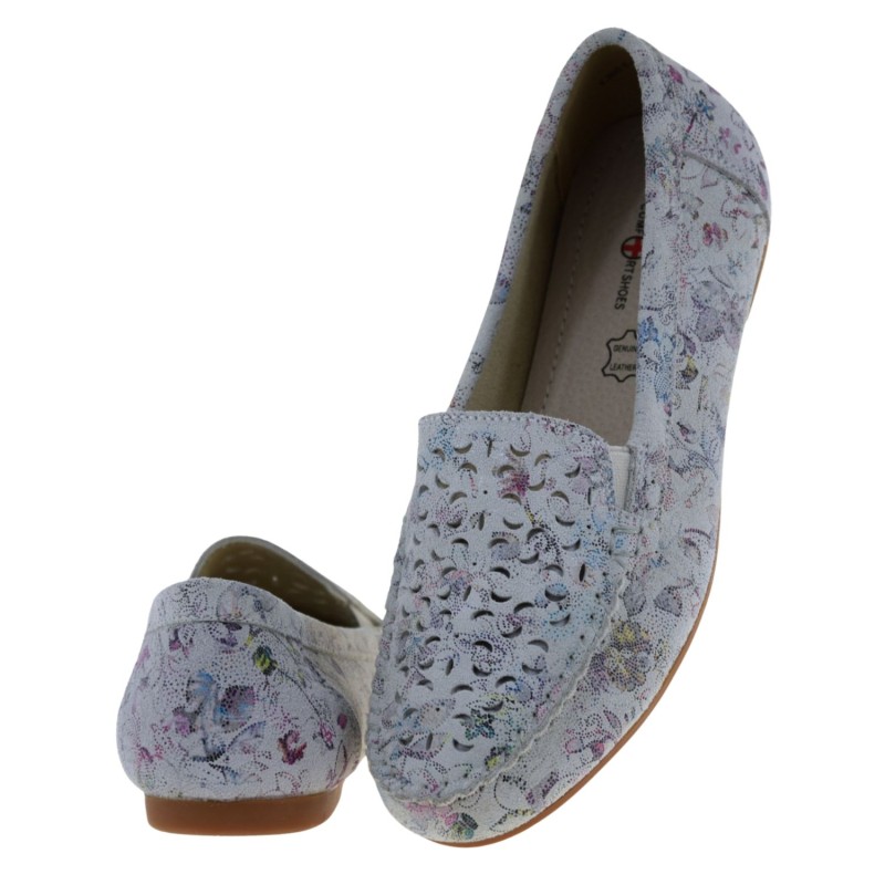 Szare mokasyny damskie skórzane S.BARSKI LR61-7026 loafersy w kwiaty (5).jpg