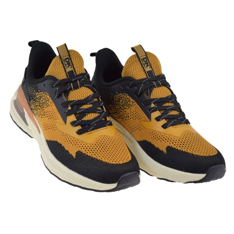 Buty sportowe męskie jogging DK 25339 camel czarne wygodne sneakersy (2).jpg