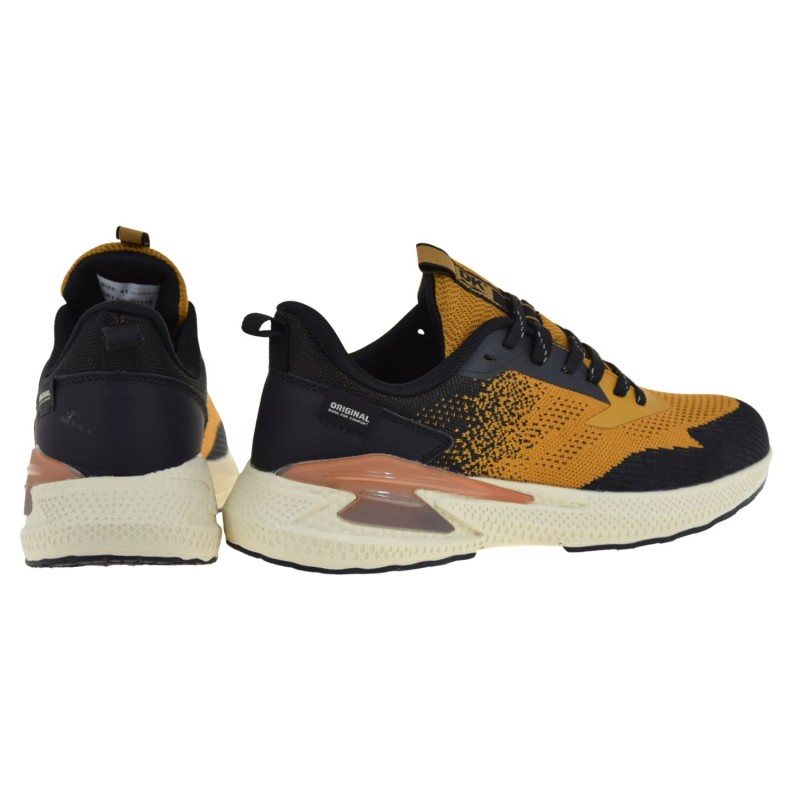 Buty sportowe męskie jogging DK 25339 camel czarne wygodne sneakersy (3).jpg