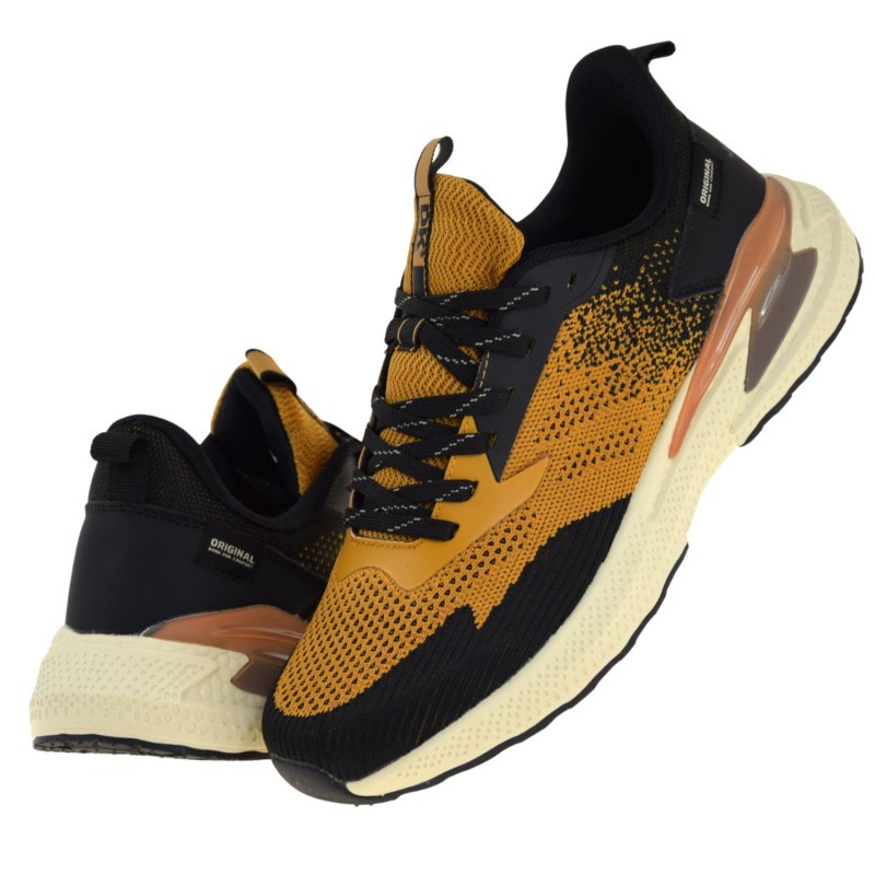 Buty sportowe męskie jogging DK 25339 camel czarne wygodne sneakersy (5).jpg