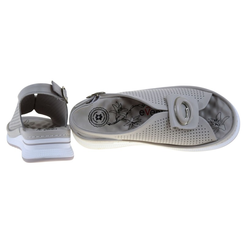 beżowe sandały damskie na koturnie skórzane EVENTO 9759 eleganckie i wygodne (4).jpg