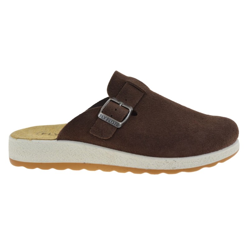 Klapki damskie skórzane zamszowe brązowe FLY FLOT 51 J83 CC barefoot (1).jpg