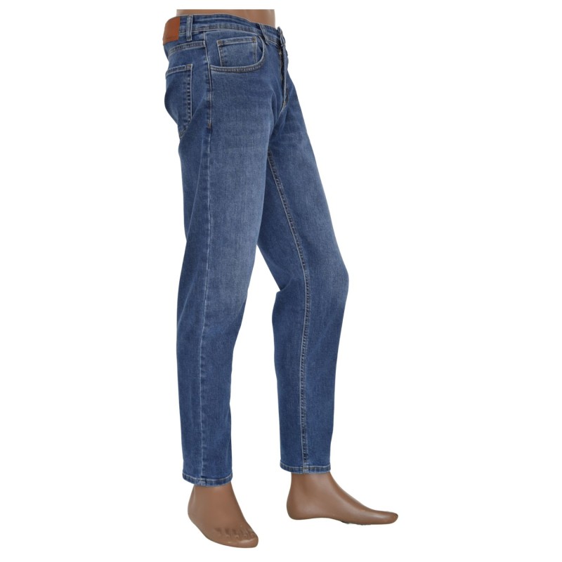 Granatowe spodnie jeansowe męskie VENTANA 970-102 klasyczne jeansy z prostą nogawką (1).jpg