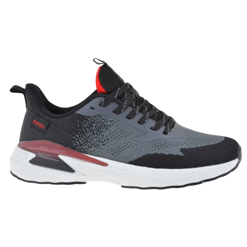 Buty sportowe męskie jogging DK 25339 oddychające sneakersy szaro-czarne (1).jpg