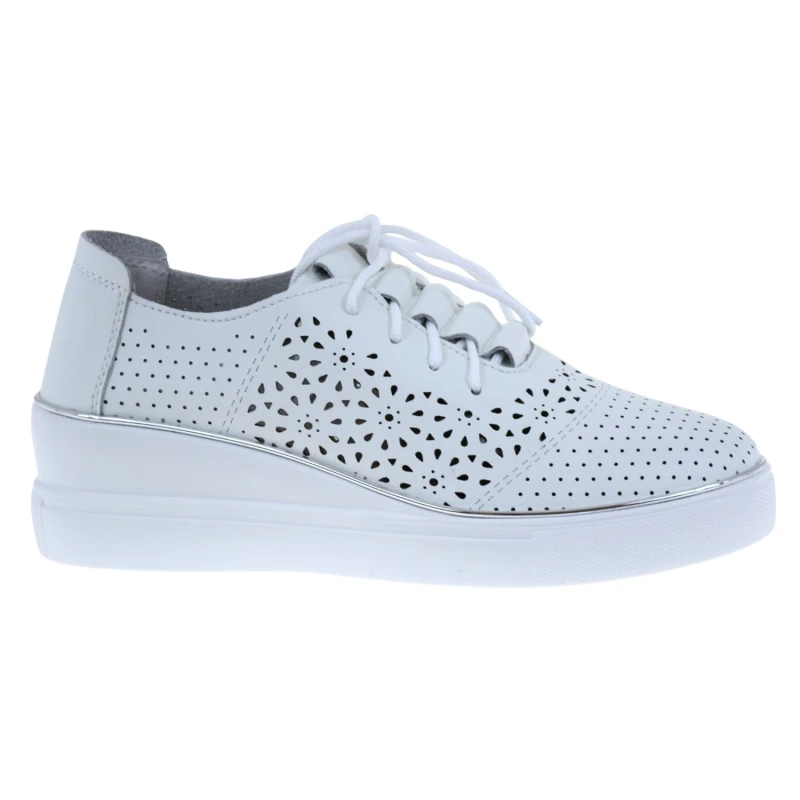 Białe półbuty damskie skórzane ażurowe na koturnie ARTIKER 48C1532 (1).jpg