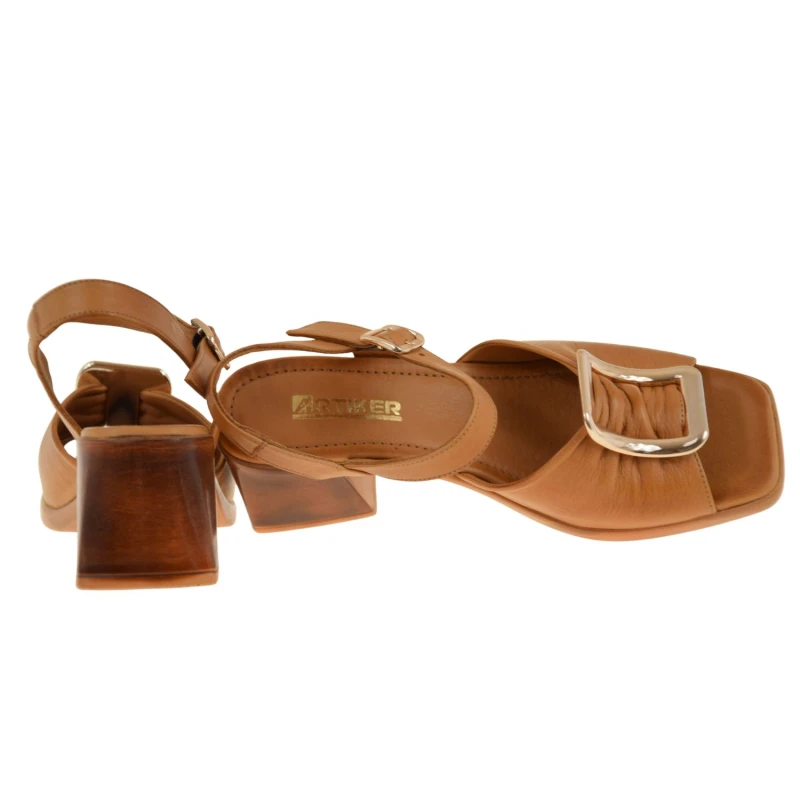 Brązowe sandały damskie skórzane ARTIKER 58C2034 wygodne na lato (4).jpg