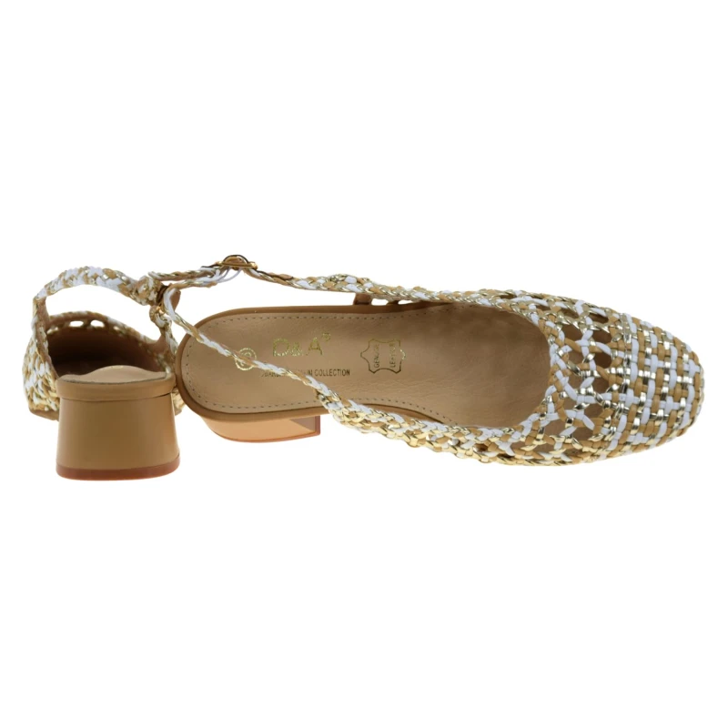 Ażurowe czółenka z odkrytą piętą złoto-białe beżowe S.BARSKI SR61-0100 (4).jpg