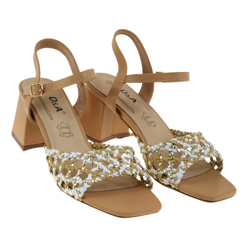 Beżowo-złote sandały damskie na słupku z plecionym przodem S.BARSKI SR61-0101 (2).jpg