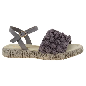 Sandały damskie skórzane wygodne na platformie szare VACARRO 116-1007