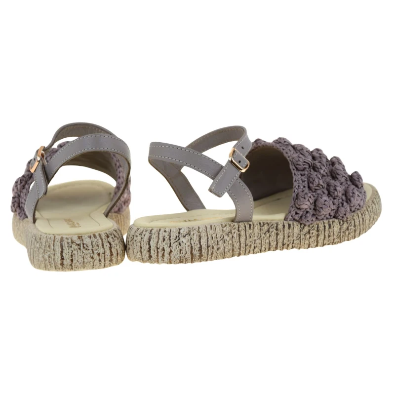 Komfortowe sandały damskie na lato szare z ozdobnym przodem VACARRO 116-1007 (3).jpg