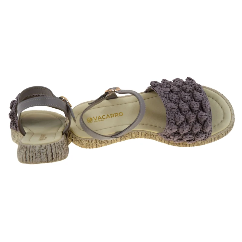 Komfortowe sandały damskie na lato szare z ozdobnym przodem VACARRO 116-1007 (4).jpg
