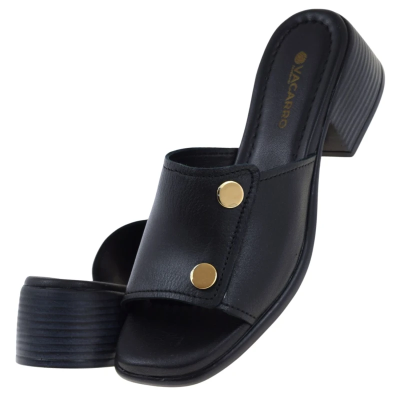 Czarne klapki damskie ze skóry naturalnej licowej VACARRO 1806-26018 z ozdobą złote krążki (5).jpg