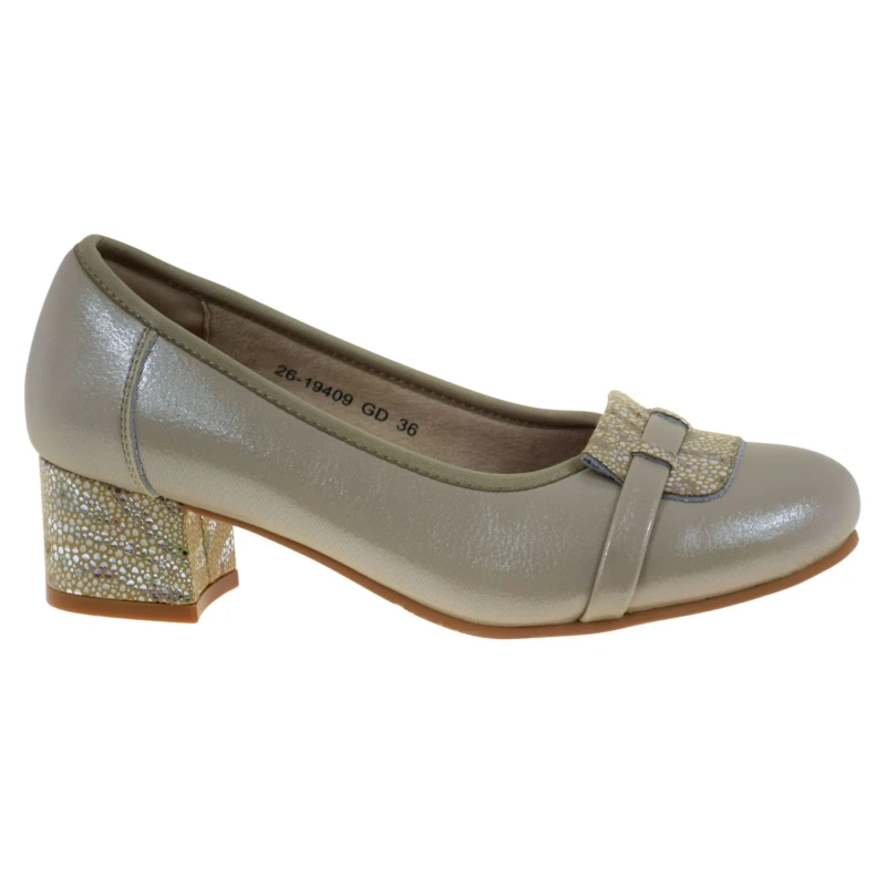 Eleganckie czółenka damskie POTOCKI 26-19409GD złote perłowe skóra naturalna (1).jpg