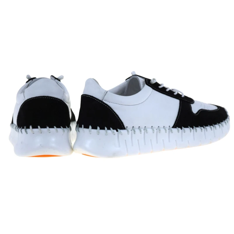 Półbuty damskie skórzane biało-czarne VACARRO NY.2140 na platformie (3).jpg