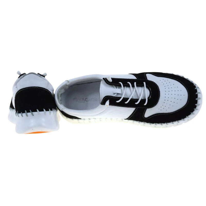 Półbuty damskie skórzane biało-czarne VACARRO NY.2140 na platformie (4).jpg