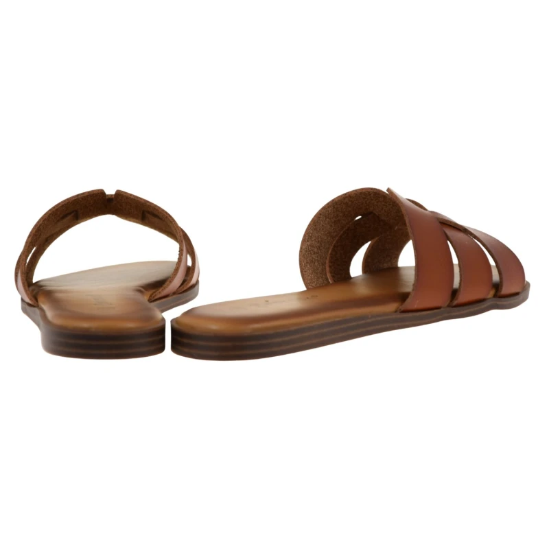 Brązowe klapki damskie POTOCKI lekkie modne klapki z odkrytymi palcami (3).jpg