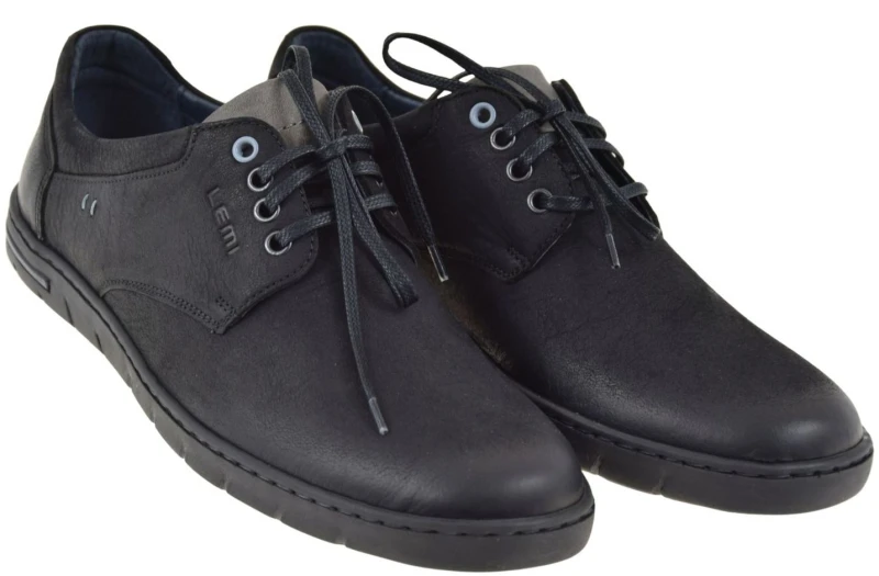 Wygodne półbuty męskie LEMI 940 ze skóry naturalnej nubuk na co dzień (2).jpg