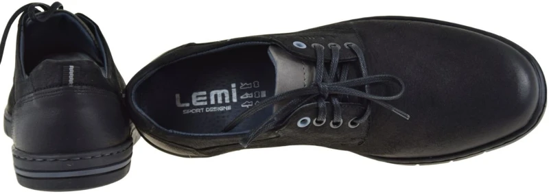 Wygodne półbuty męskie LEMI 940 ze skóry naturalnej nubuk na co dzień (4).jpg