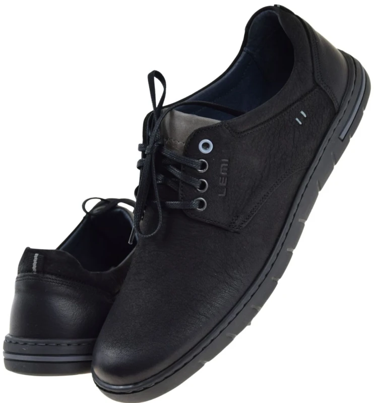 Wygodne półbuty męskie LEMI 940 ze skóry naturalnej nubuk na co dzień (5).jpg