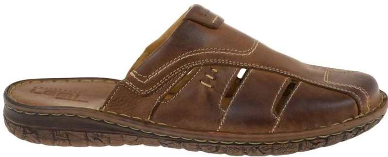 Męskie klapki skórzane brązowe LEMI 601 wsuwane na płaskiej podeszwie (1).jpg