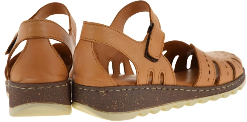 Wygodne sandały damskie ARTIKER 58C2011 camel ze skóry naturalnej na lato (3).jpg