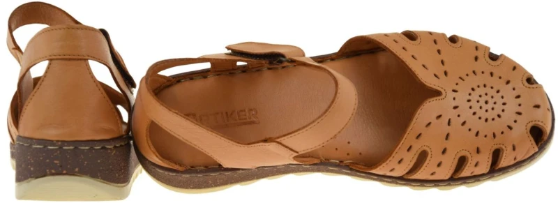 Wygodne sandały damskie ARTIKER 58C2011 camel ze skóry naturalnej na lato (4).jpg