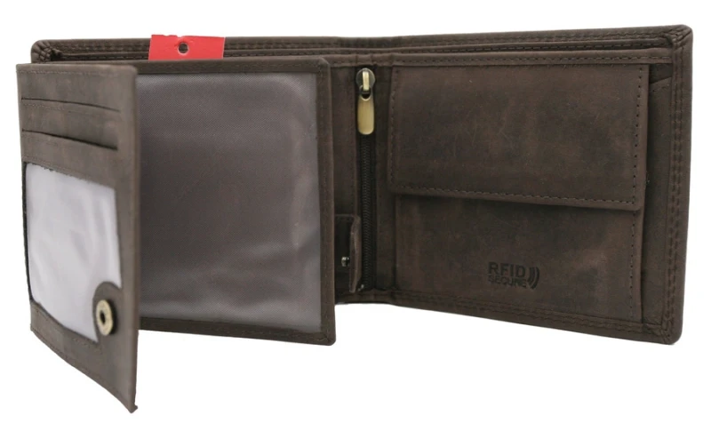 Portfel skórzany męski Peterson PTN N992-CHM-M Brown brązowy RFID z pudełkiem (2).webp