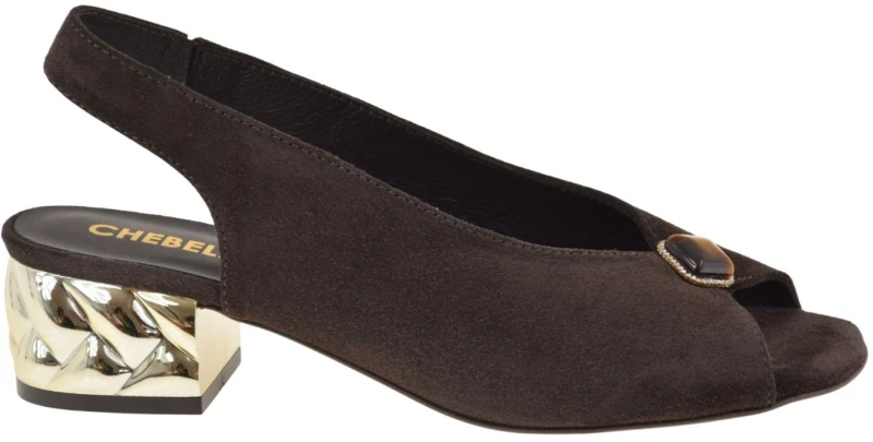 Eleganckie sandały damskie skórzane CHeBello 5055 brązowe zamszowe na niskim obcasie 4 cm (1).jpg
