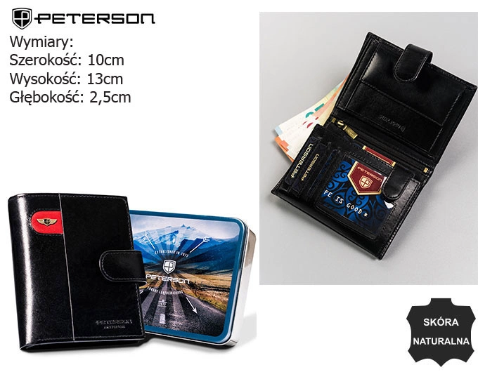 Portfel męski skórzany Peterson PTN 22311L-VT-E BL-R czarny z ochroną RFID (2).webp