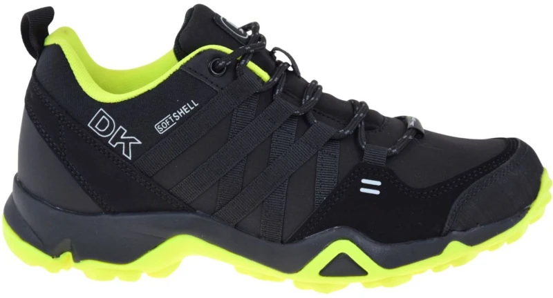 Sneakersy damskie trekkingowe DK VB17282 czarne z SoftShell – lekka podeszwa antypoślizgowa, żółte wnętrze (1).jpg