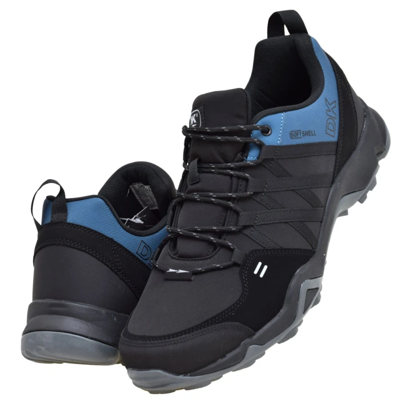 Buty trekkingowe męskie DK VB17282 softshell czarne z niebieskimi dodatkami, lekkie obuwie sportowe w dużych rozmiarach (5).jpg