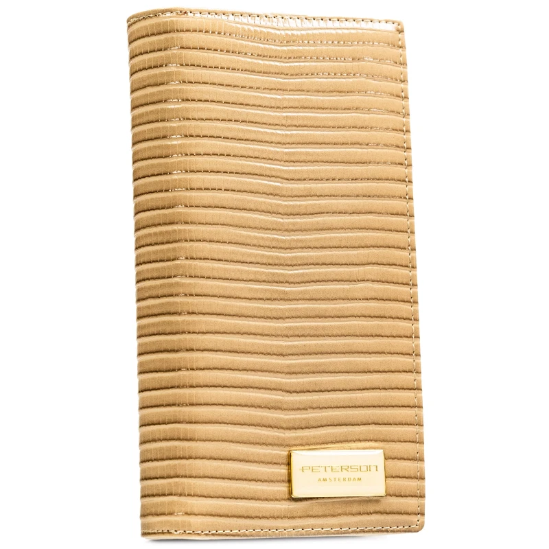 Duży beżowy portfel damski Peterson PTN PS1431-CRV KHAKI skóra naturalna+PU z ochroną RFID (5).webp