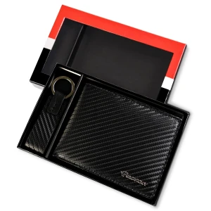 Portfel męski skórzany RFID z brelokiem ROVICKY R-PK5-N992-7027 BLAC