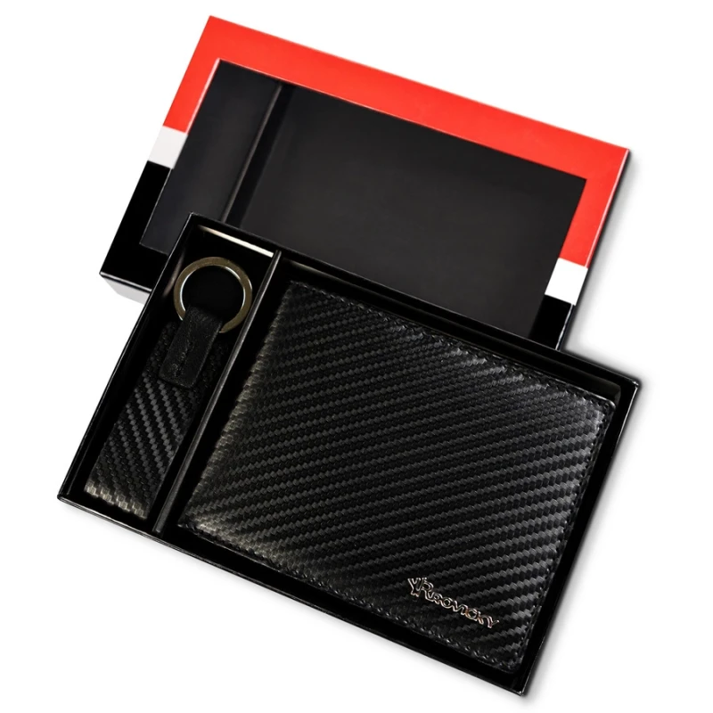 Portfel męski skórzany RFID ROVICKY R-PK5-N992-7027 BLAC z brelokiem w pudełku prezentowym (1).webp
