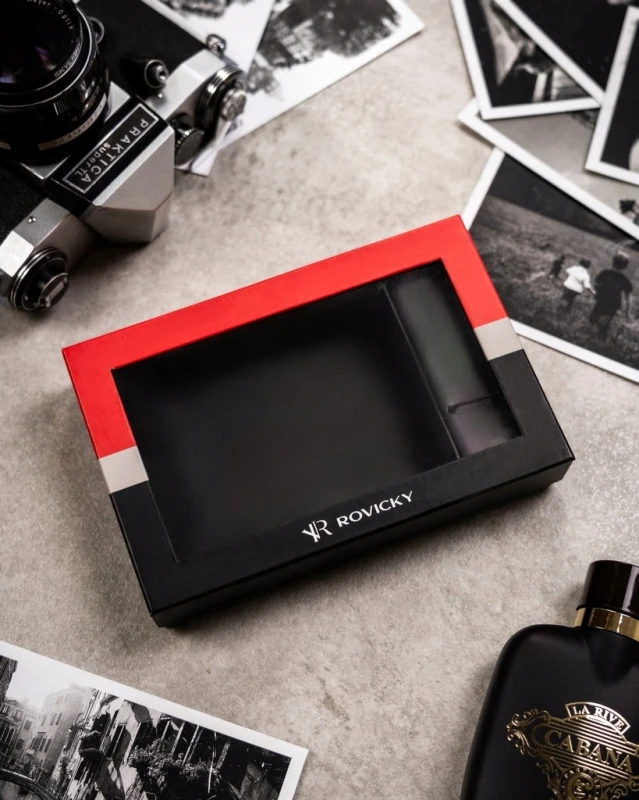 Portfel męski skórzany RFID ROVICKY R-PK5-N992-7027 BLAC z brelokiem w pudełku prezentowym (3).webp