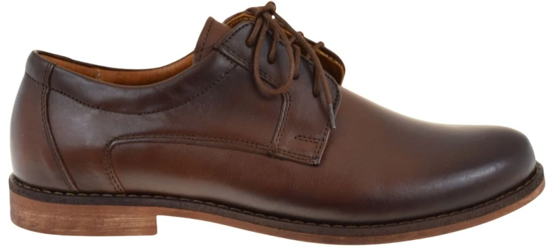 półbuty męskie skórzane brązowe IGUANA LIDER 424-841 eleganckie buty (1).jpg