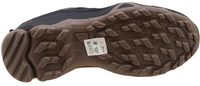 Męskie buty sportowe trekkingowe DK VB17331 czarne softshell z brązową podeszwą i agresywnym bieżnikiem (6).jpg